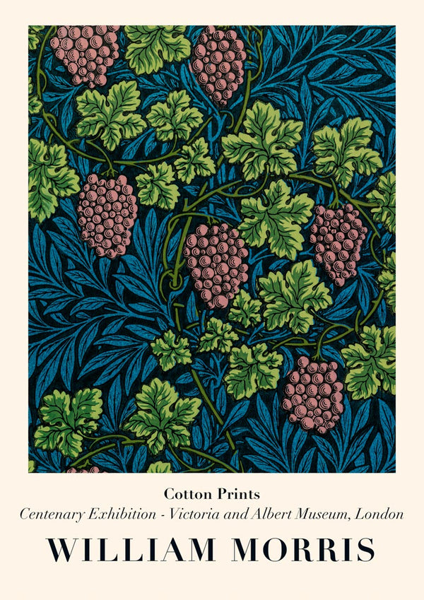 Vintage Grapes - Morris Poster