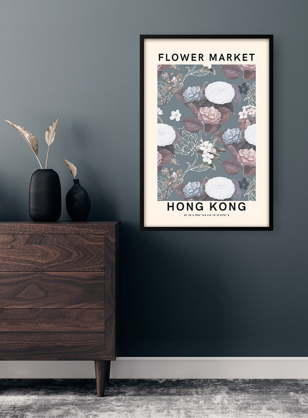 Flower Market - Hong Kong Poster