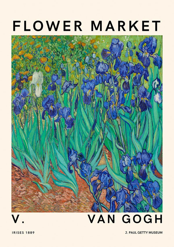 Van Gogh Flower Market No. 1 Poster