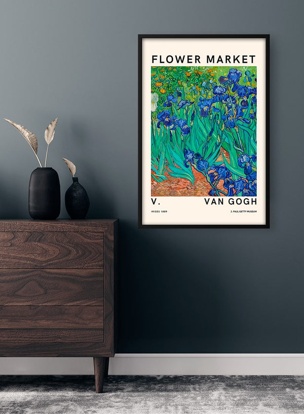 Van Gogh Flower Market No. 1 Poster