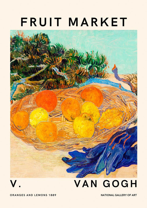 Van Gogh Fruit Market Poster