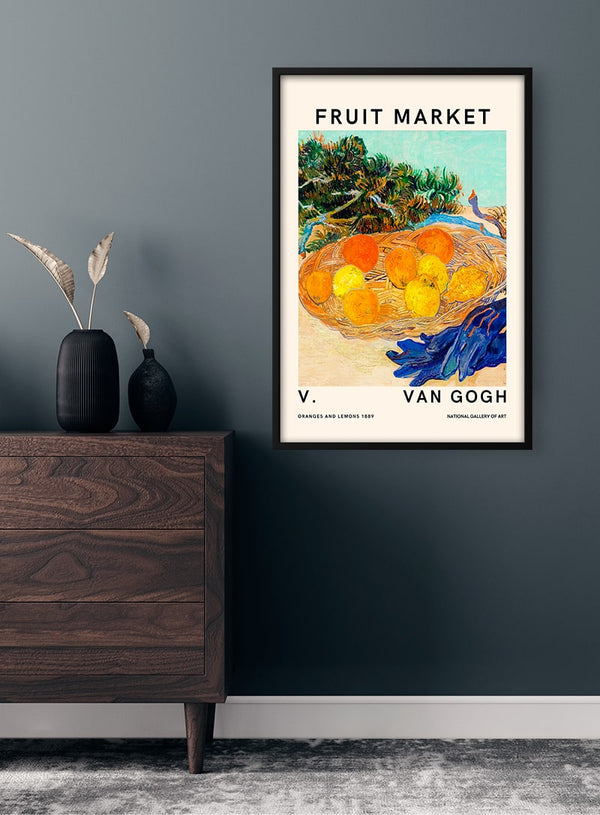 Van Gogh Fruit Market Poster