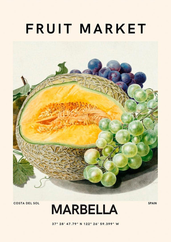 Fruit Market - Marbella Poster