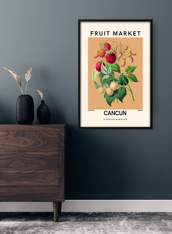 Fruit Market - Cancun Poster