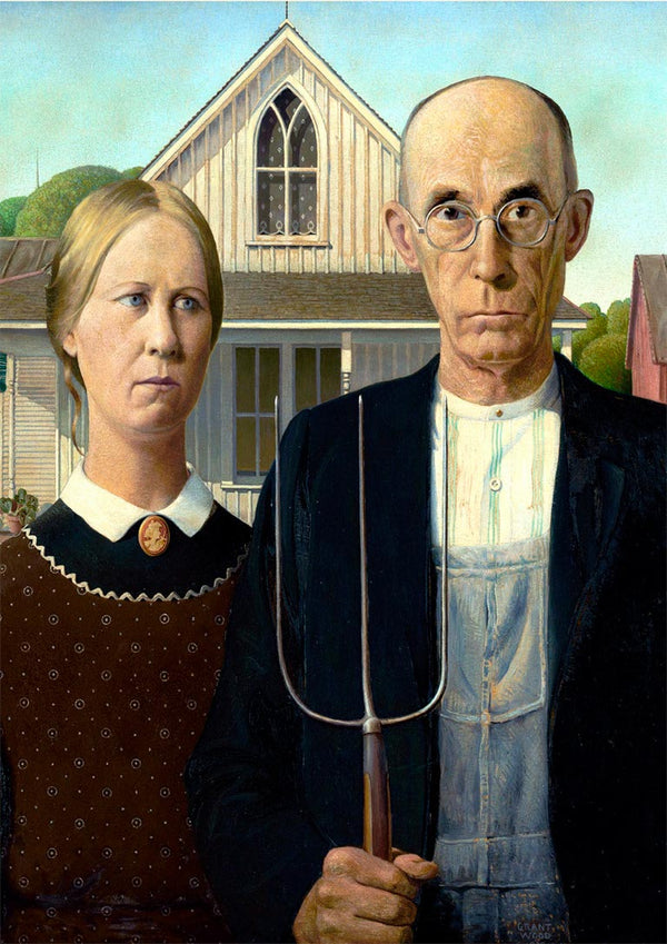 Grant Wood - American Gothic Poster