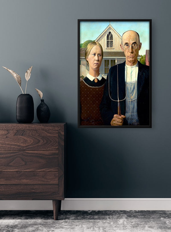 Grant Wood - American Gothic Poster