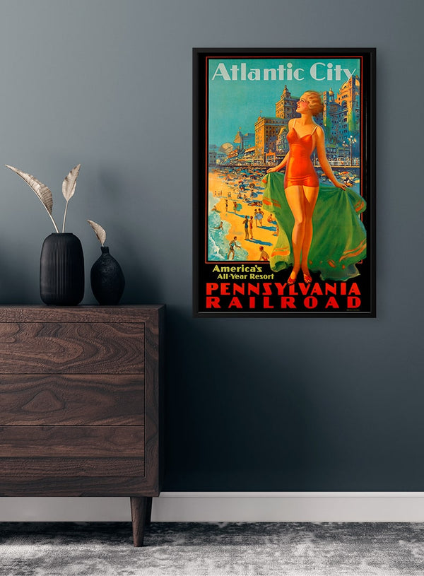 Atlantic City Vintage Poster