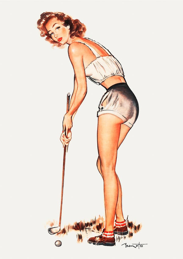 Vintage Golf Advertising Poster