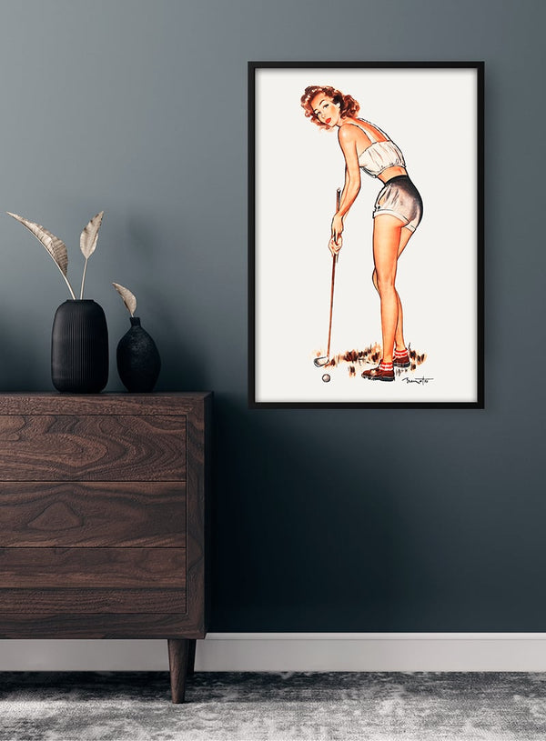 Vintage Golf Advertising Poster