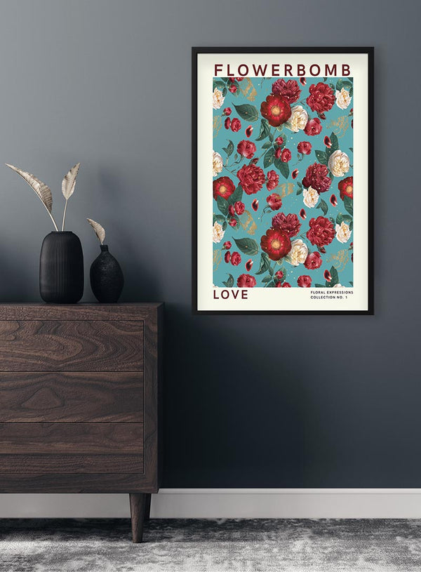 Flowerbomb - Love Poster