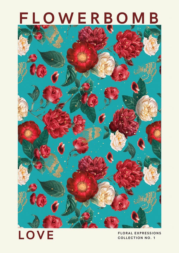 Flowerbomb - Love Poster