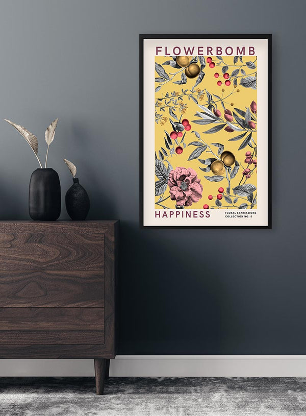 Flowerbomb - Happiness Poster