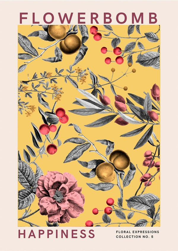 Flowerbomb - Happiness Poster