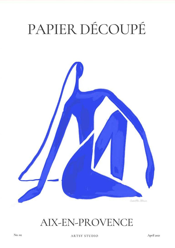 Blue By Casette Bleue Poster til Stuen
