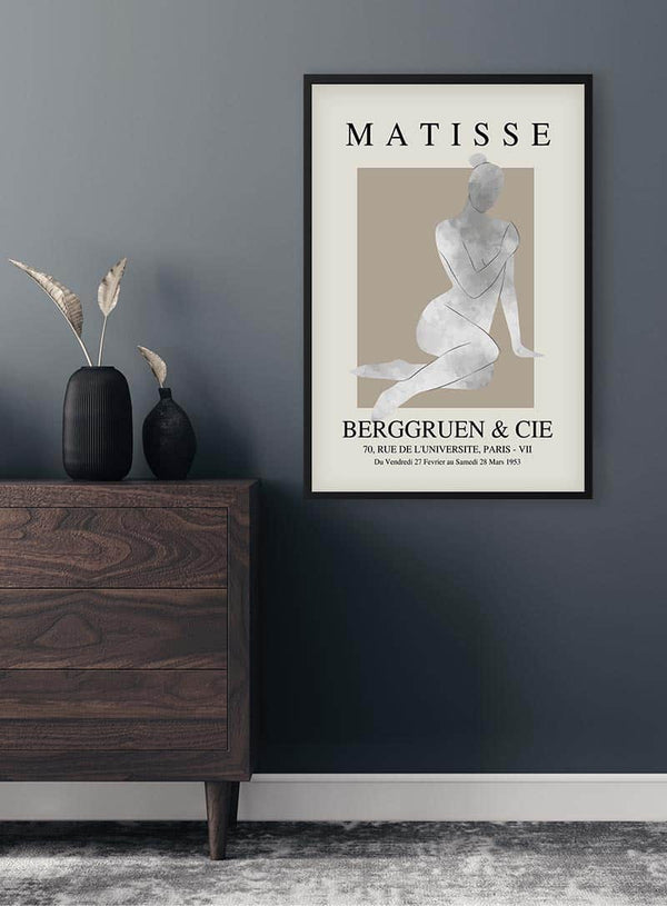 Silver Woman Papier Decoupe Poster