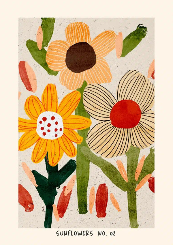 Flowerbomb Sunflower No. 02 Poster