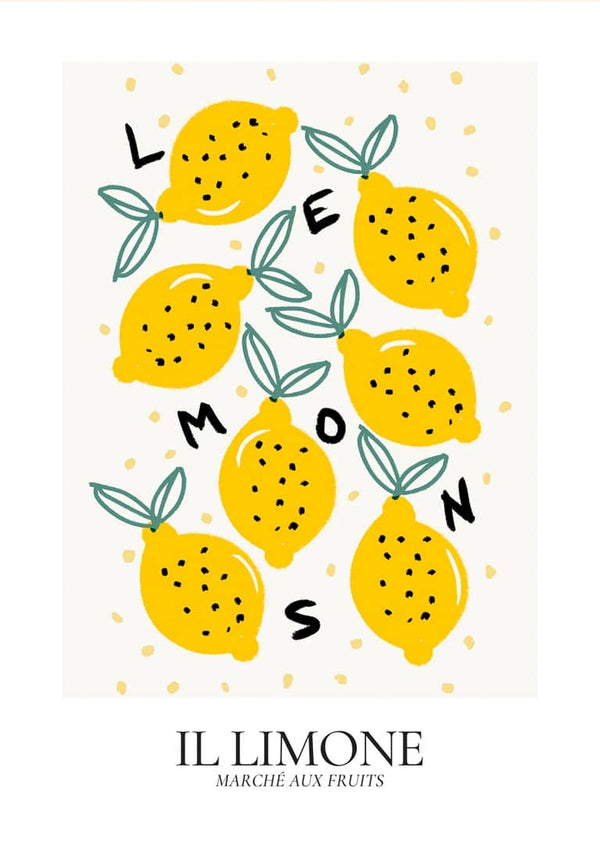 Il Limone frugt poster