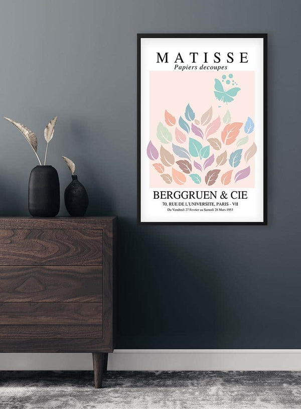 Matisse inspired Pastel Decoupe Poster