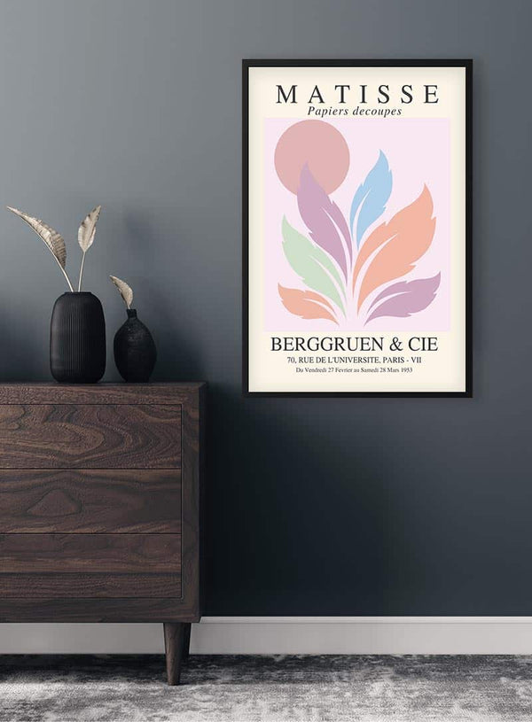 Matisse Inspired Pink Sun No. 02 Poster