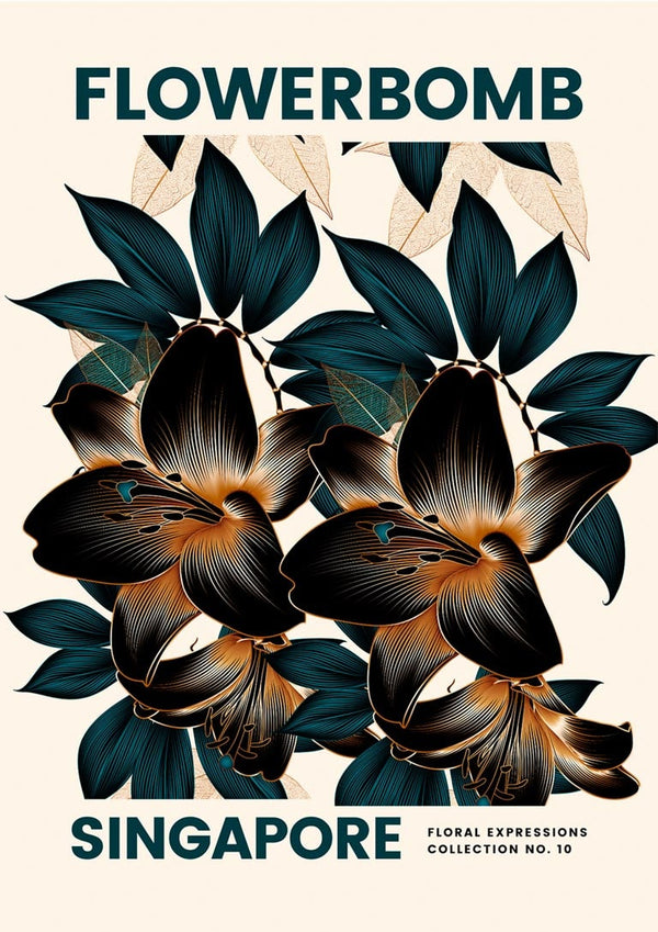 Flowerbomb - Singapore Poster