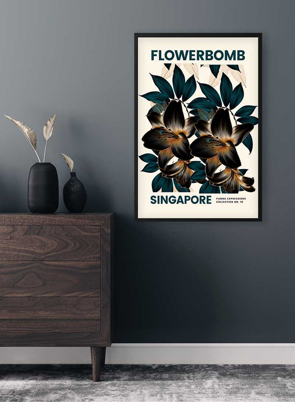 Flowerbomb - Singapore Poster