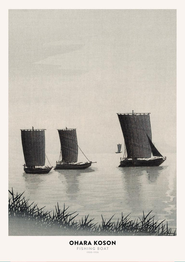 Ohara Koson - Fishing Boat Poster