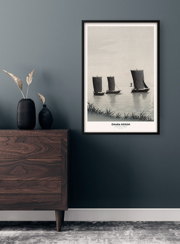 Ohara Koson - Fishing Boat Poster