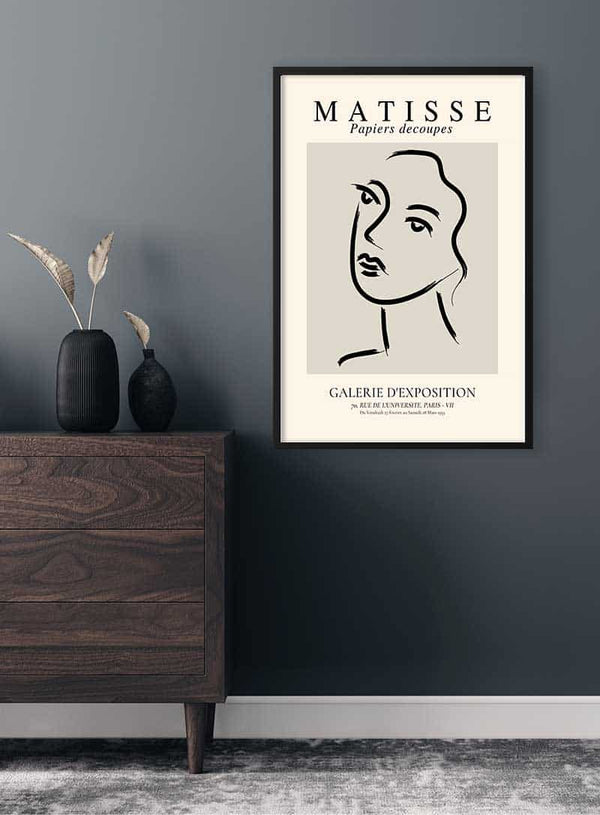 Matisse Inspired Woman Poster