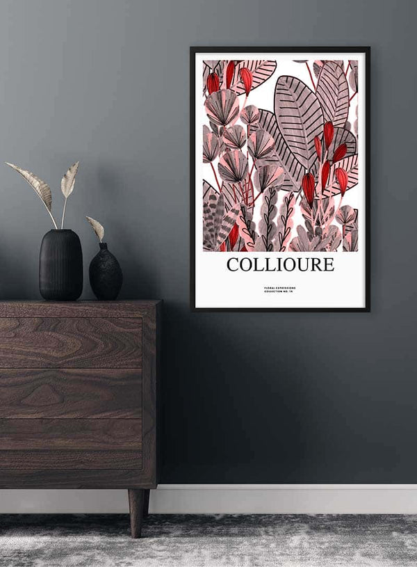 Flowers at Collioure Poster