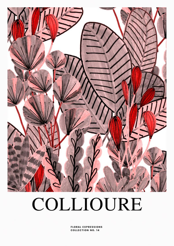 Flowers at Collioure Poster