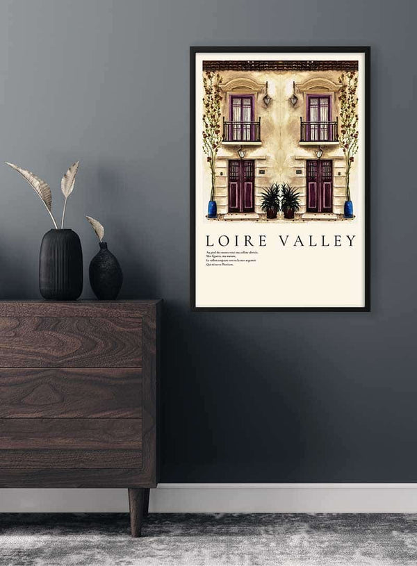 Old French Townhouse in Loire Valley Poster