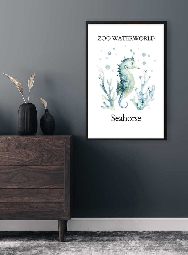Zoo Waterworld Seahorse Poster
