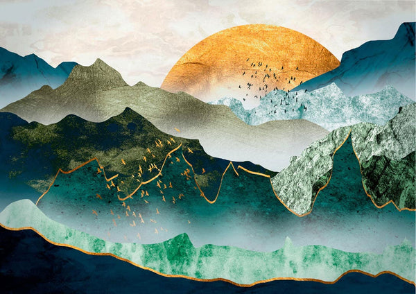 Mountain Sunset Poster