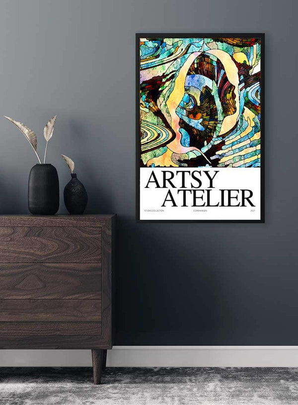 Blue Collage Artsy Poster