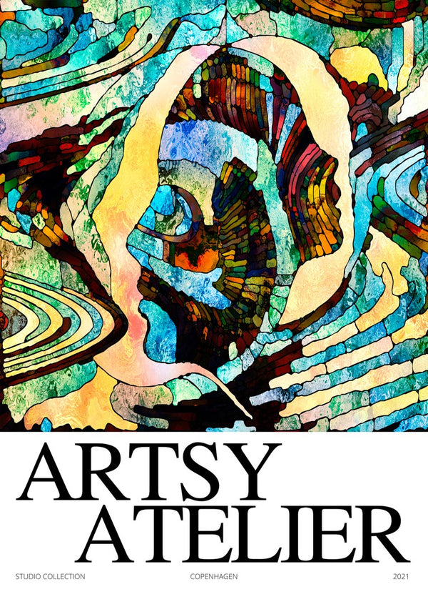 Blue Collage Artsy Poster