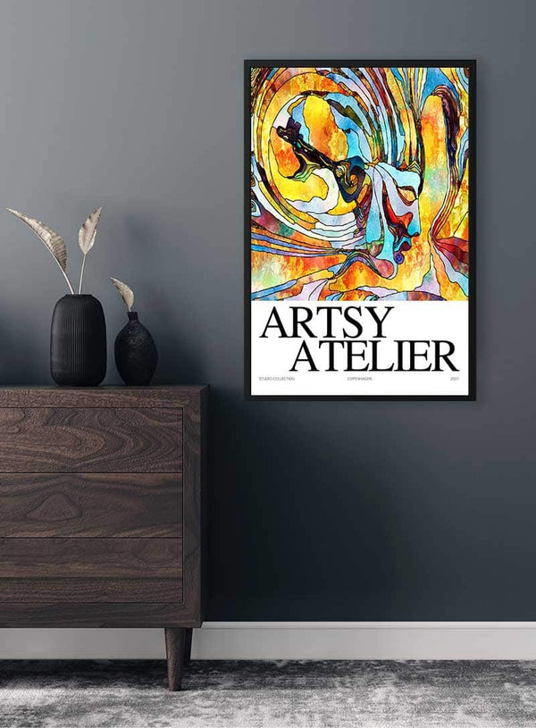Yellow Collage Artsy Poster