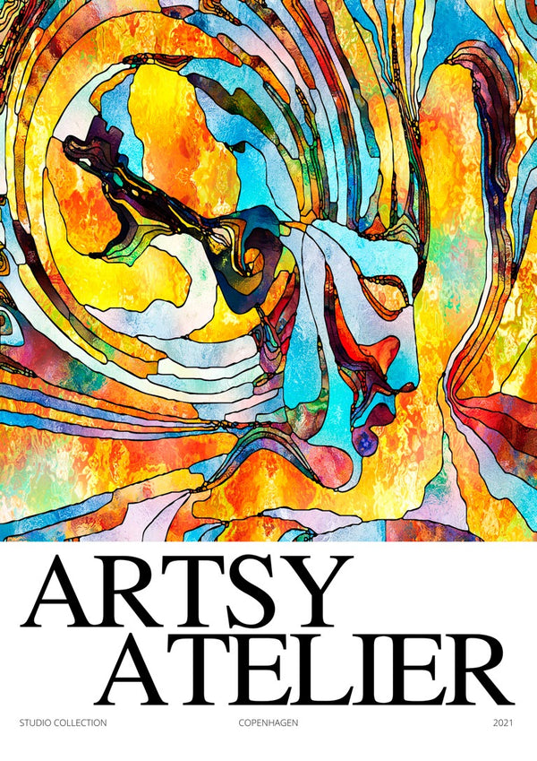 Yellow Collage Artsy Poster