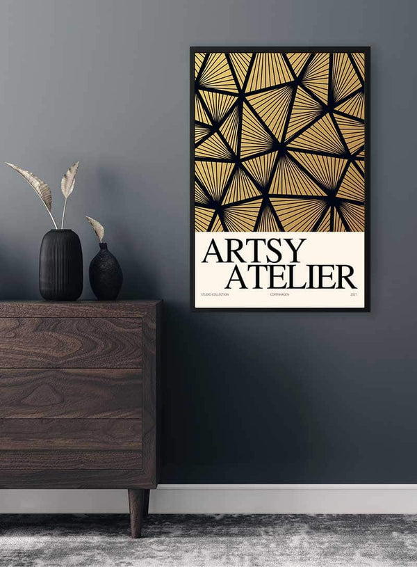 Yellow Mesh Artsy Atelier Poster