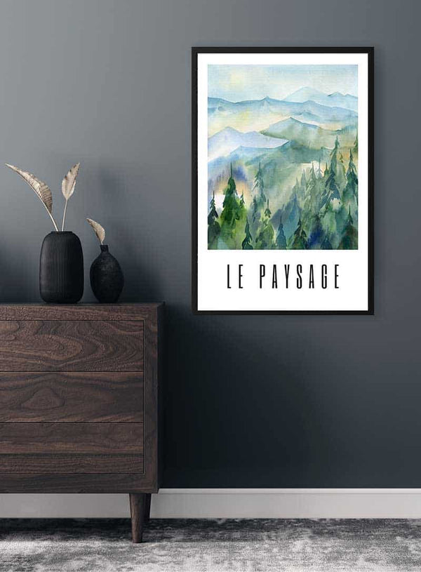 Green Paysage Poster