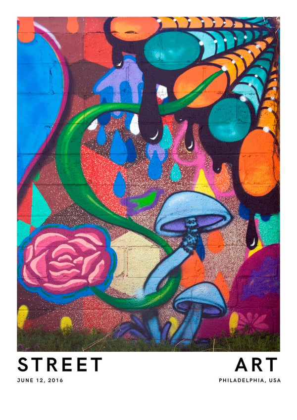 Philadelphia Street Mural Poster