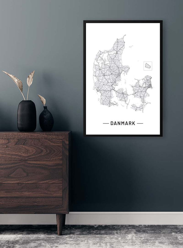 Danmarkskort Poster