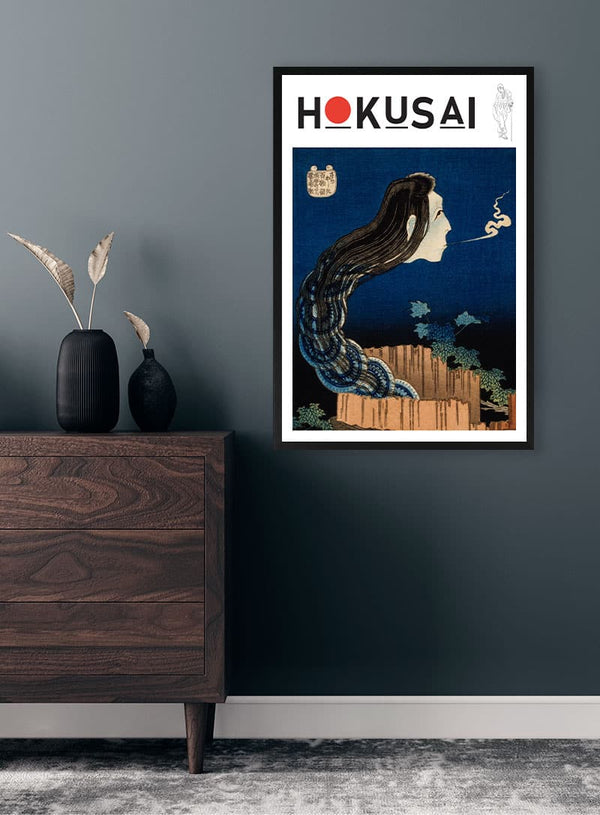 Katsushika Hokusai -The Plate Mansion