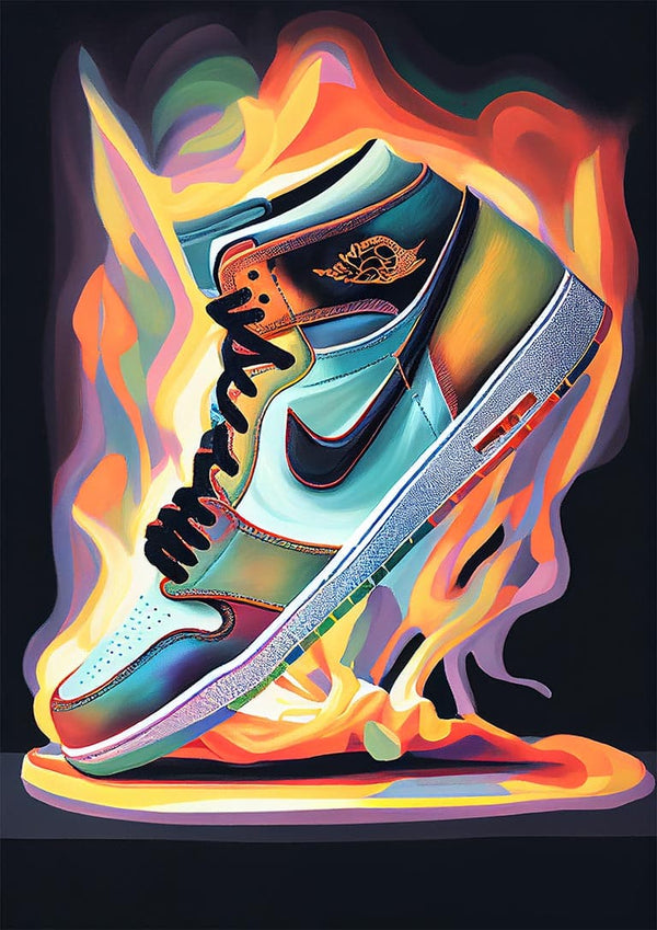 On Fire Jordan Poster - Danii Steinfeldt