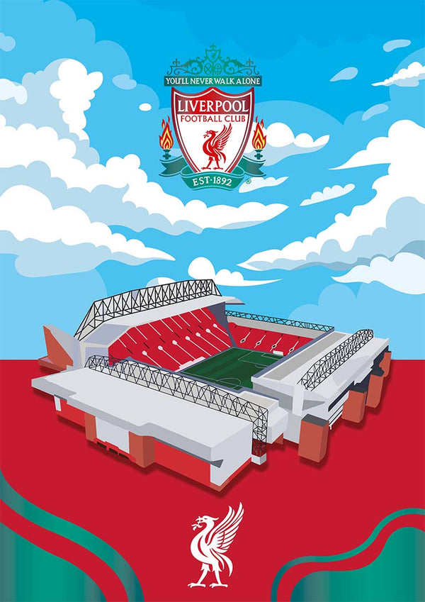 Anfield Liverpool Stadion Fußball Poster