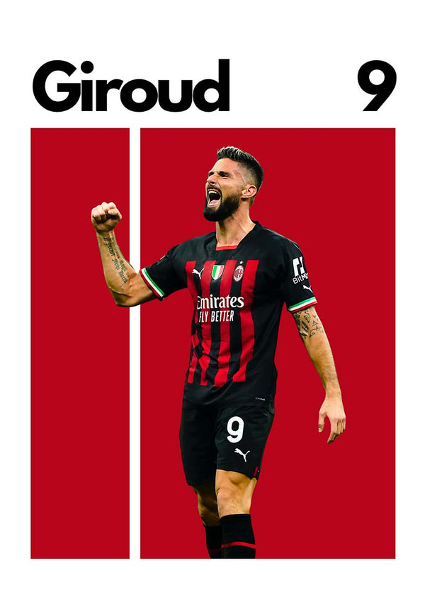 Oliver Giroud Football Poster