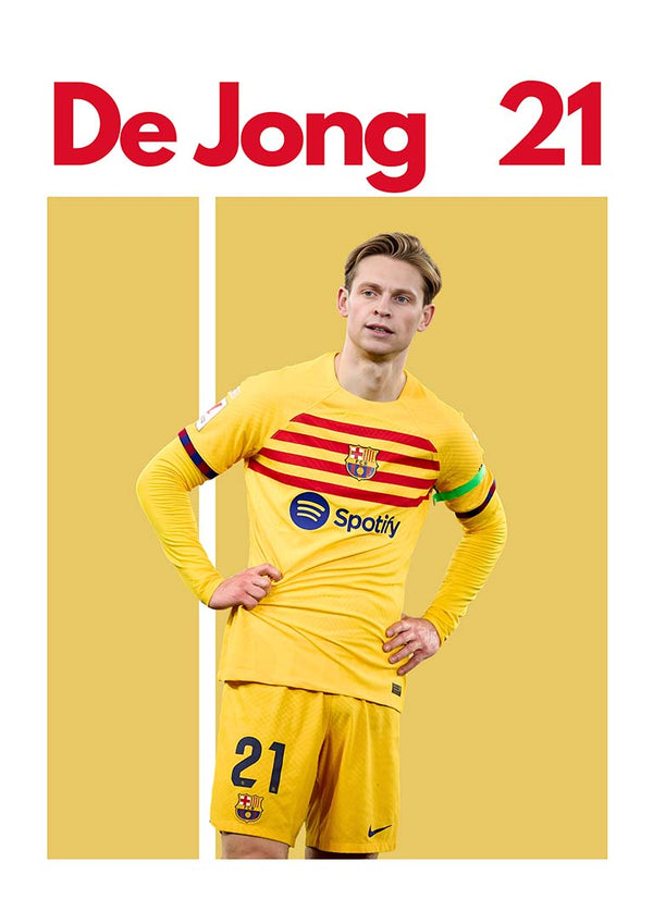 Frenkie de Jong Football Poster