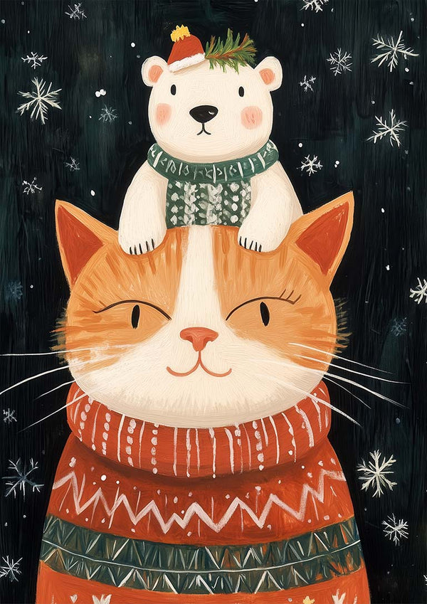 Gemütliche Katzenweihnachten