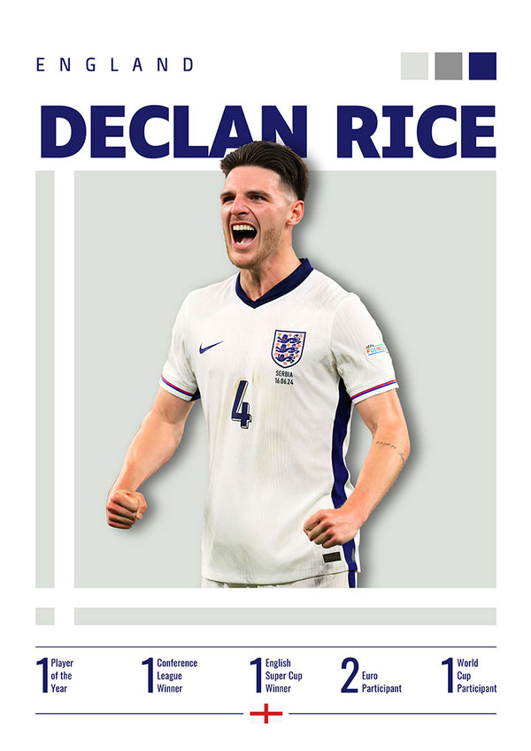 Declan Rice - Tottenham Football Poster