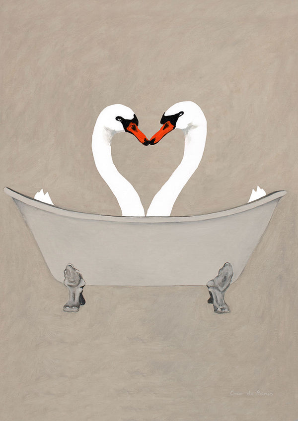 Swans in Bathtub - Coco de Paris