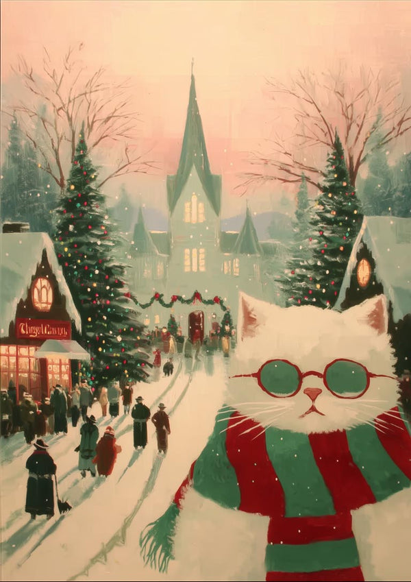 White Cat in Town